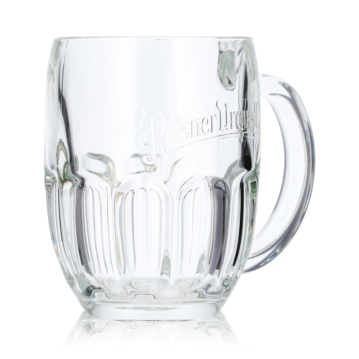 Pilsner Urquell Beer Glass 0.5l Mug Relief Sahm Seidel Handle Glasses Pils Export – View 3