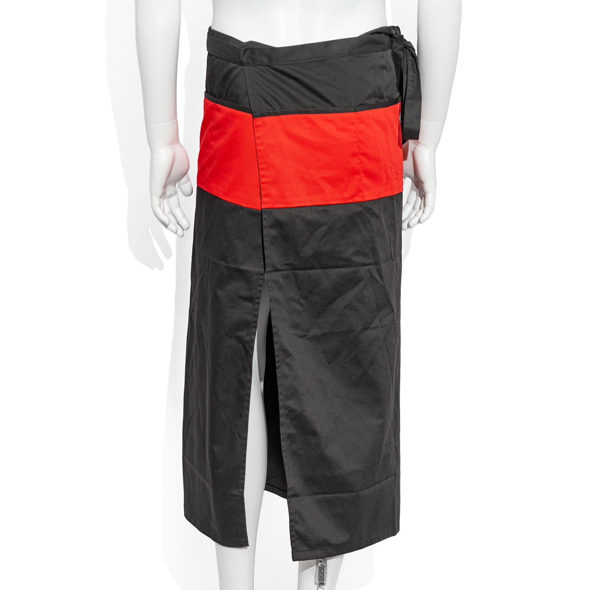 Piper-Heidsieck Champagne Bistro Apron, Black with Gold Lettering – View 3