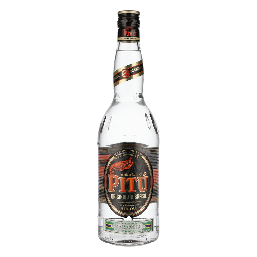 Pitu Rum 0.7 L, 38% ABV, Cashaca Premium Brazil Bottle