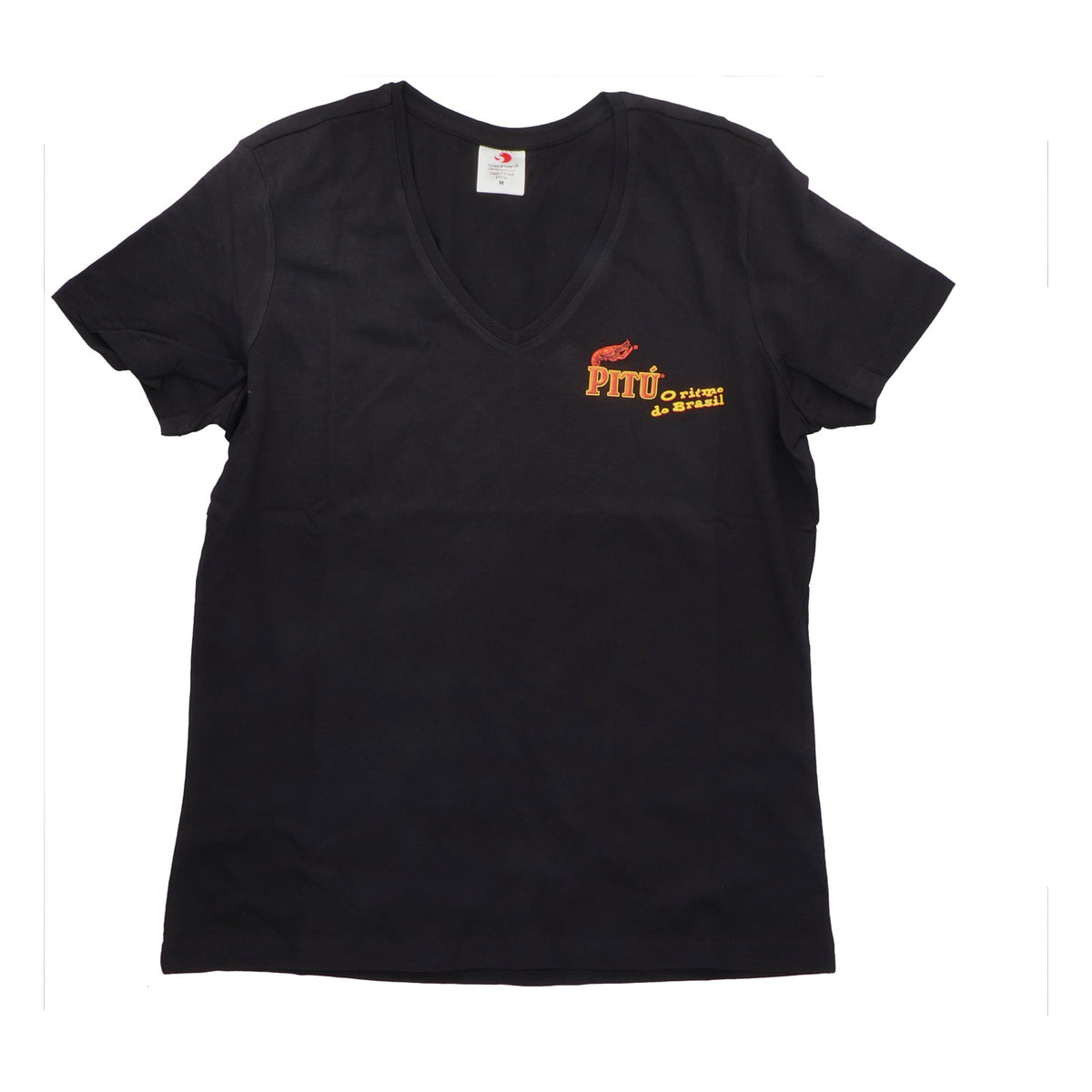 Pitu Rum T-Shirt Shirt Top Summer Women Size M V-Neck