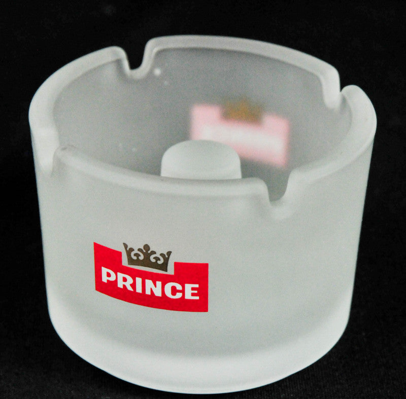 Prince Denmark Glass Ashtray, Satin Finish, Round, Tobacco – View 2