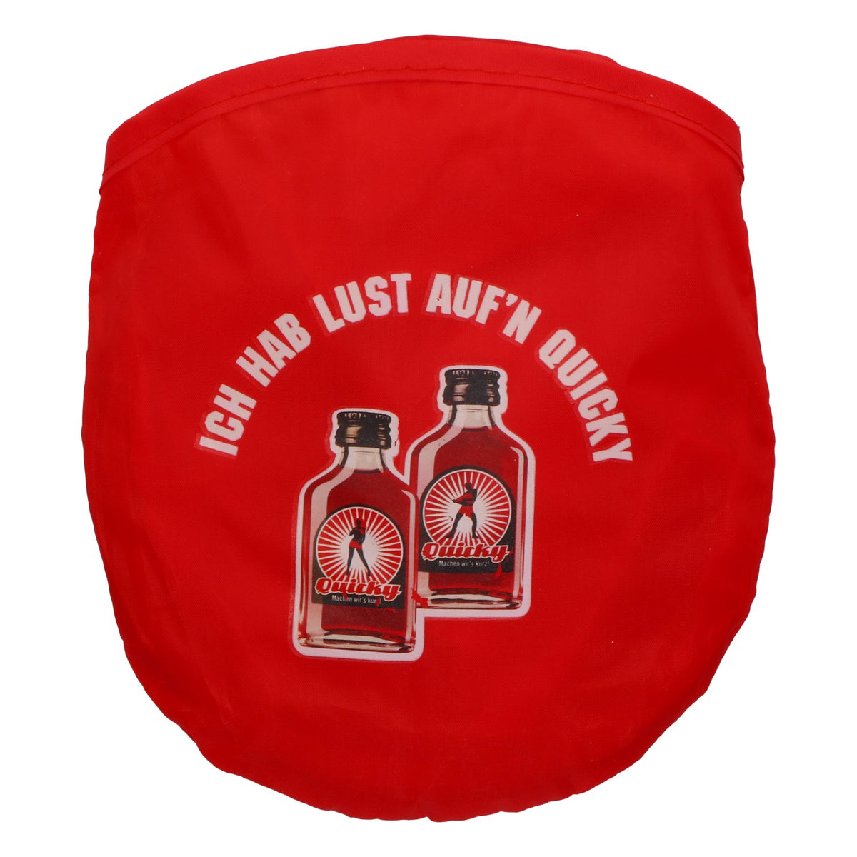 Quicky Liqueur Party Hat, Foldable, Red, in a Pouch, Festival, Bachelorette Party – View 5