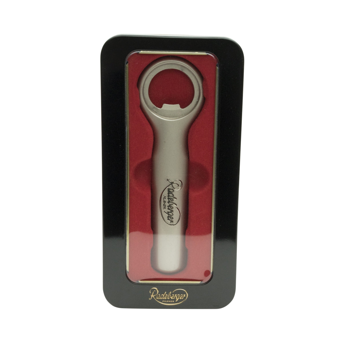 Radeberger Beer Bottle Opener Cap Lifter Lever Opener in Tin Box – View 2