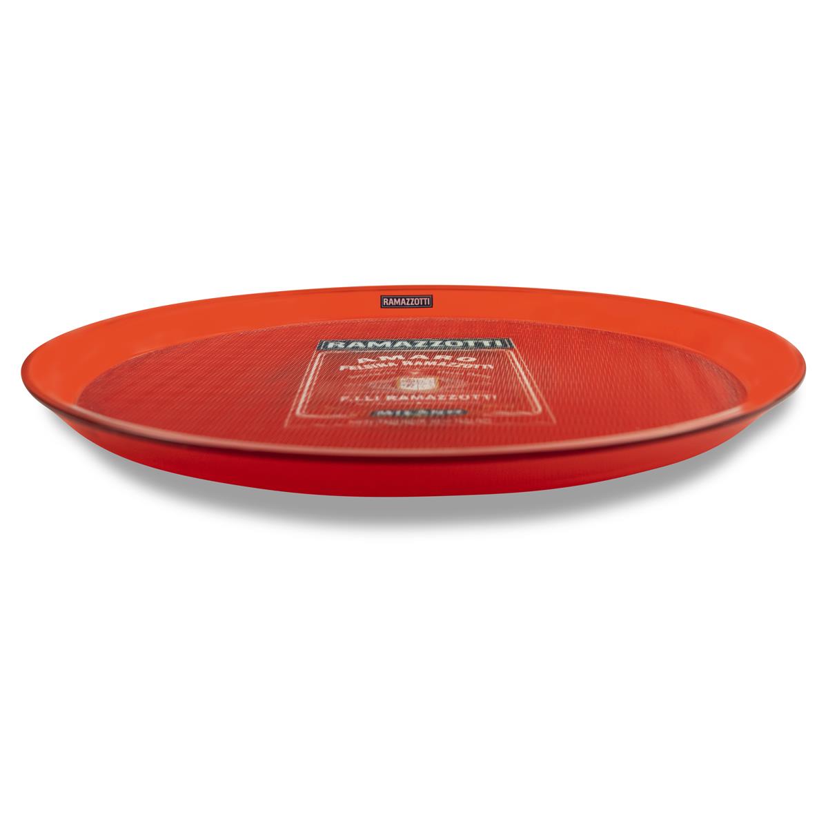 Ramazzotti liqueur tray Serving tray Waiter's tray red transparent – View 3