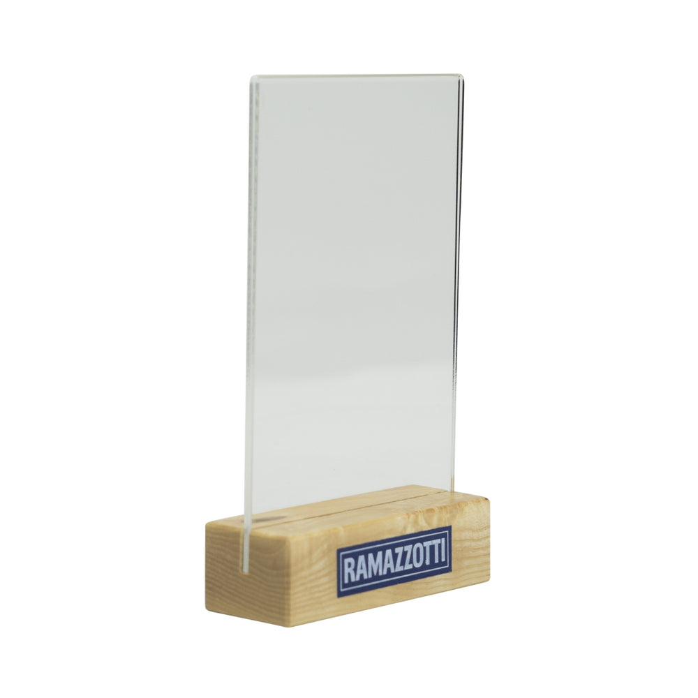 Ramazzotti table display wooden card holder menu gastro advertising bar