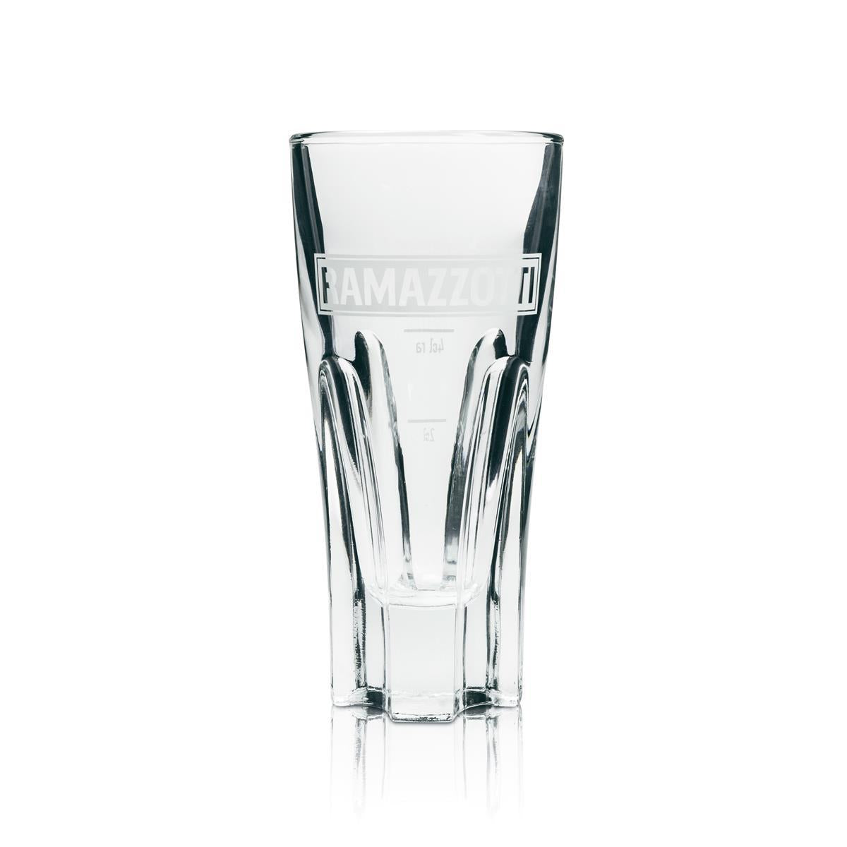 Ramazzotti Tumbler Glass 128ml Contoured Calibrated Gastro Amaro Aperitif Long Drink Bar