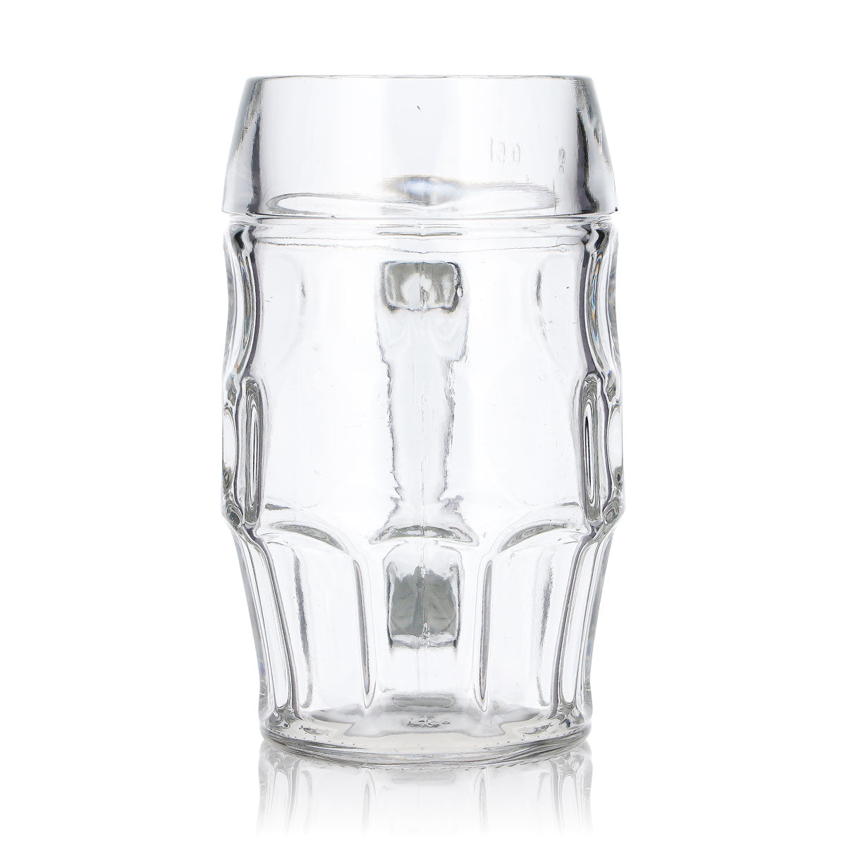Rastal Beer Glass, 0.5-liter Jug, Contoured, B-Grade, Used