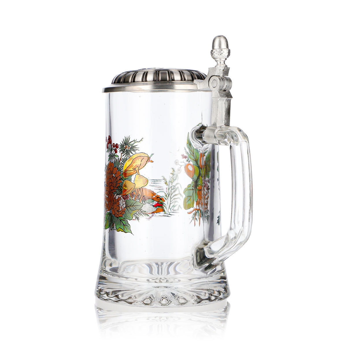 Rastal Beer Glass 0.5-Liter Jug with Pewter Lid, Ducks – View 4