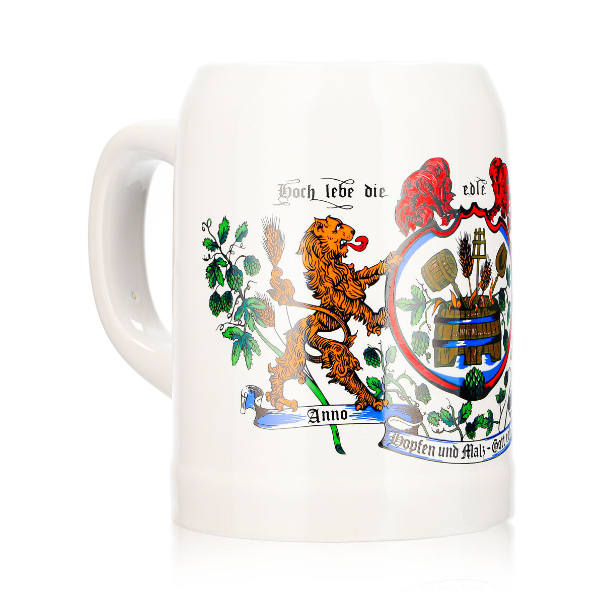 Rastal Beer Glass 0.5 L Clay Mug "Hops and Malt" - "God Bless the Clay" – View 3