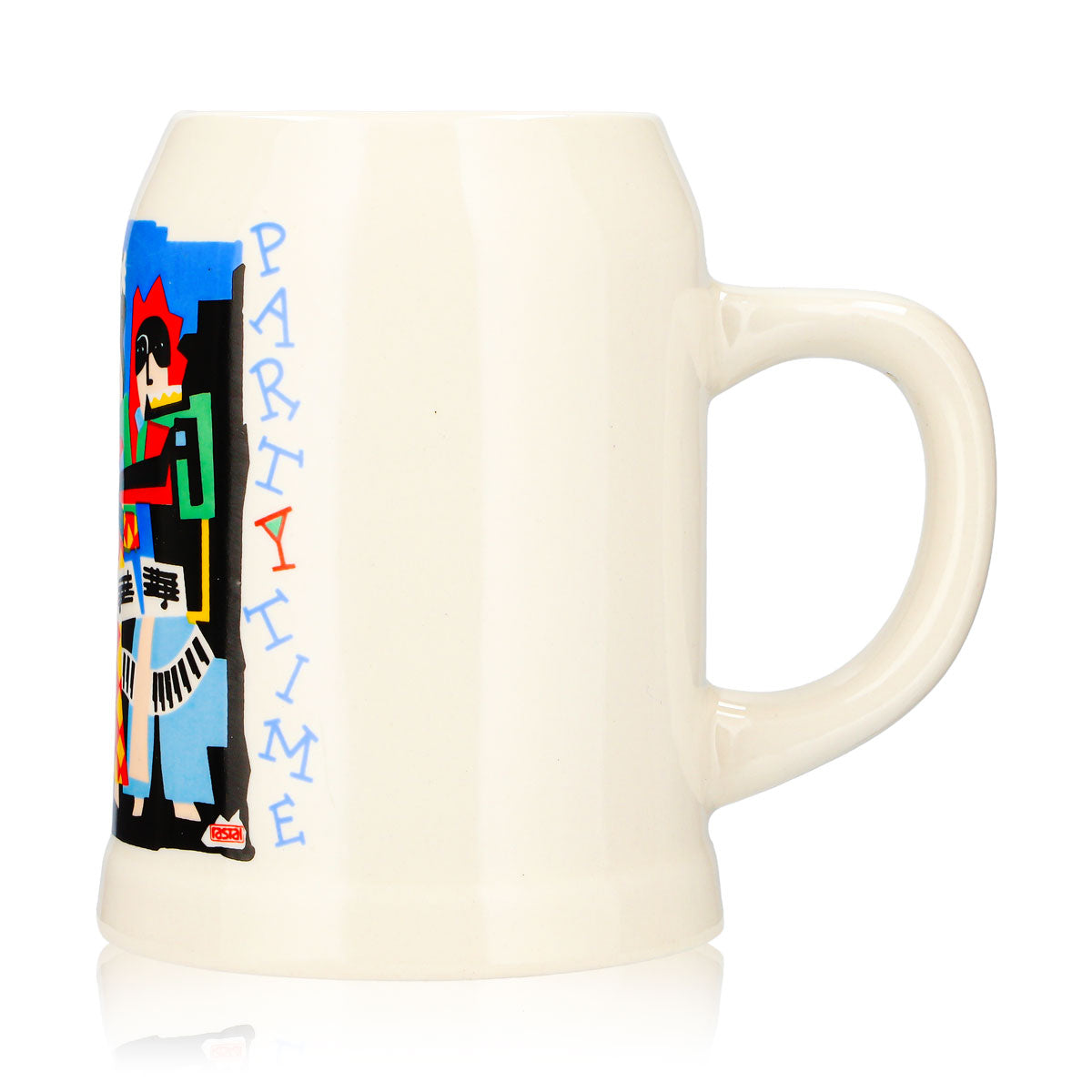 Rastal Beer Glass 0.5 L Clay Mug "Partytime" Multicolored Clay – View 5