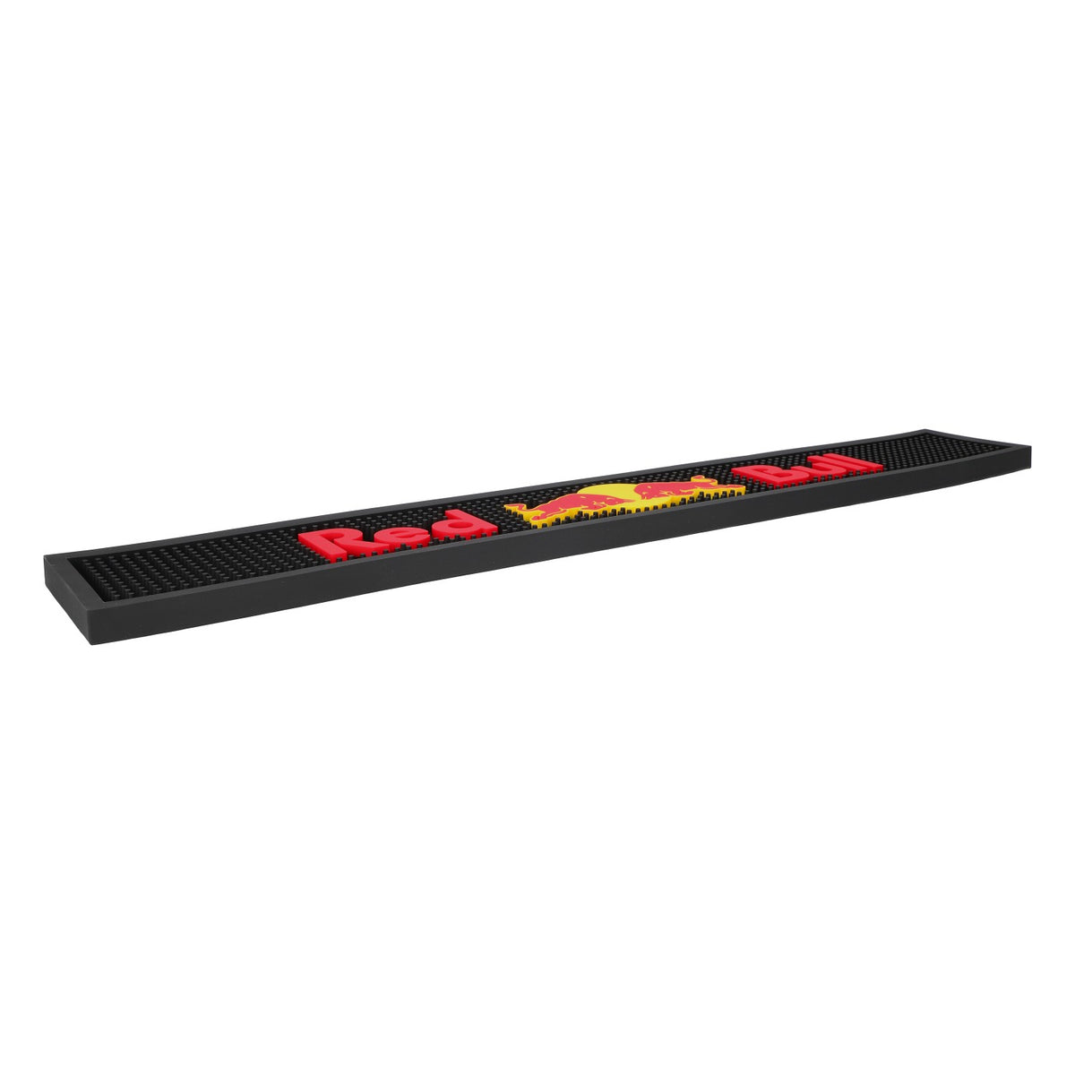 Red Bull bar mat, drip mat, black/red, narrow design – View 3