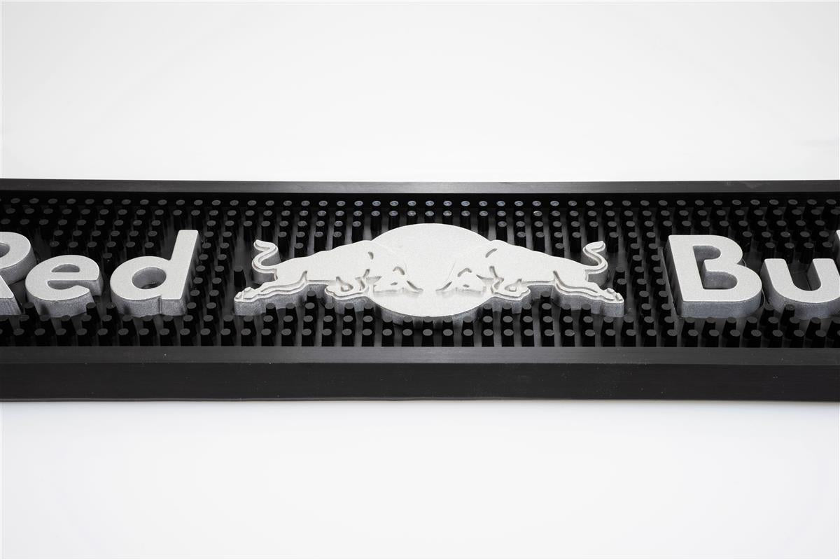Red Bull Energy Bar Mat Drip Mat Bar Accessories Black/Silver Rigid – View 2