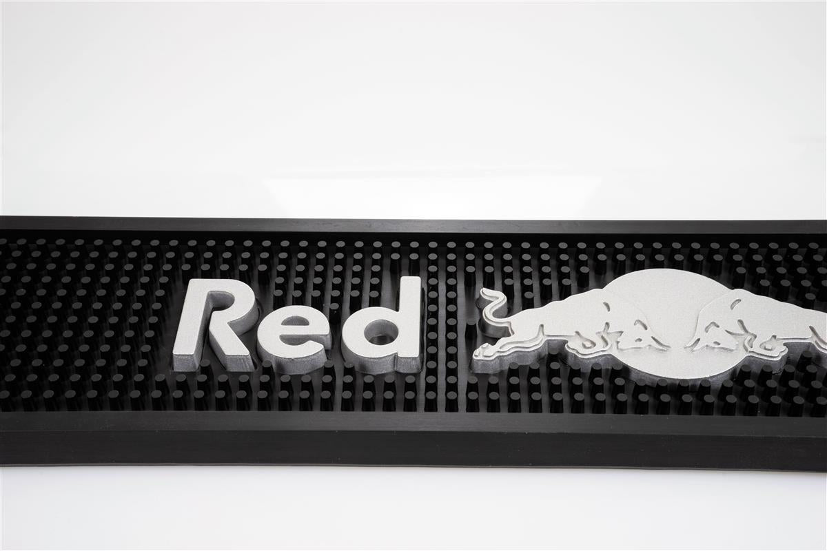 Red Bull Energy Bar Mat Drip Mat Bar Accessories Black/Silver Rigid – View 4