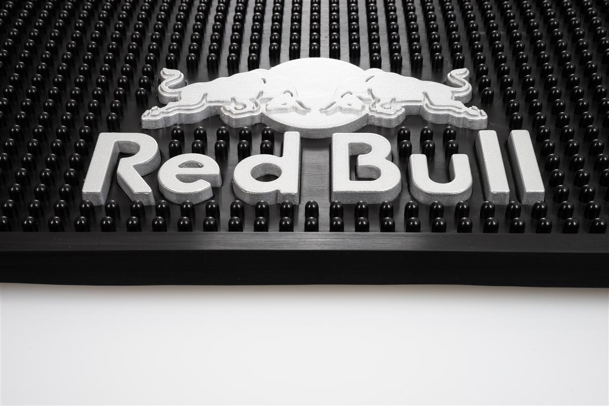 Red Bull Energy Bar Mat Drip Mat Bar Accessories XL Black – View 2