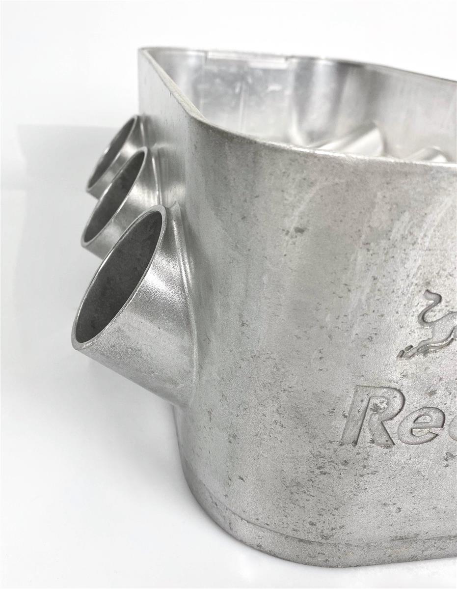 Red Bull Energy Bottle Cooler Ice Cube Container Engine Block Metal – View 2