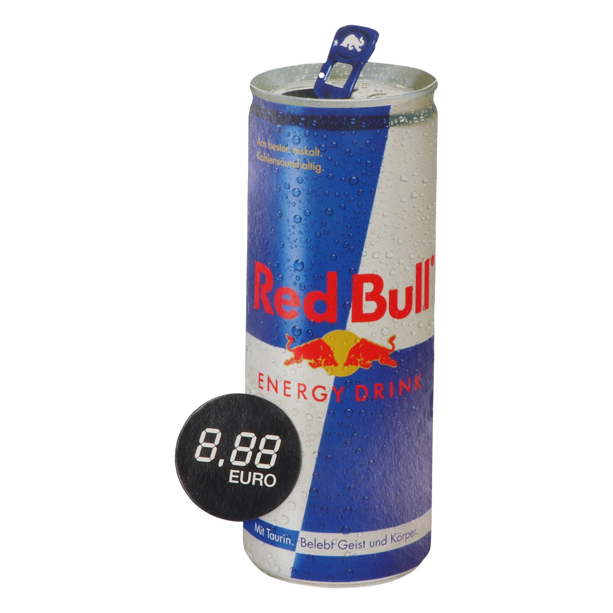 Red Bull Energy wall decoration, wall motif cardboard stand-up display can for hanging tattoo – View 2