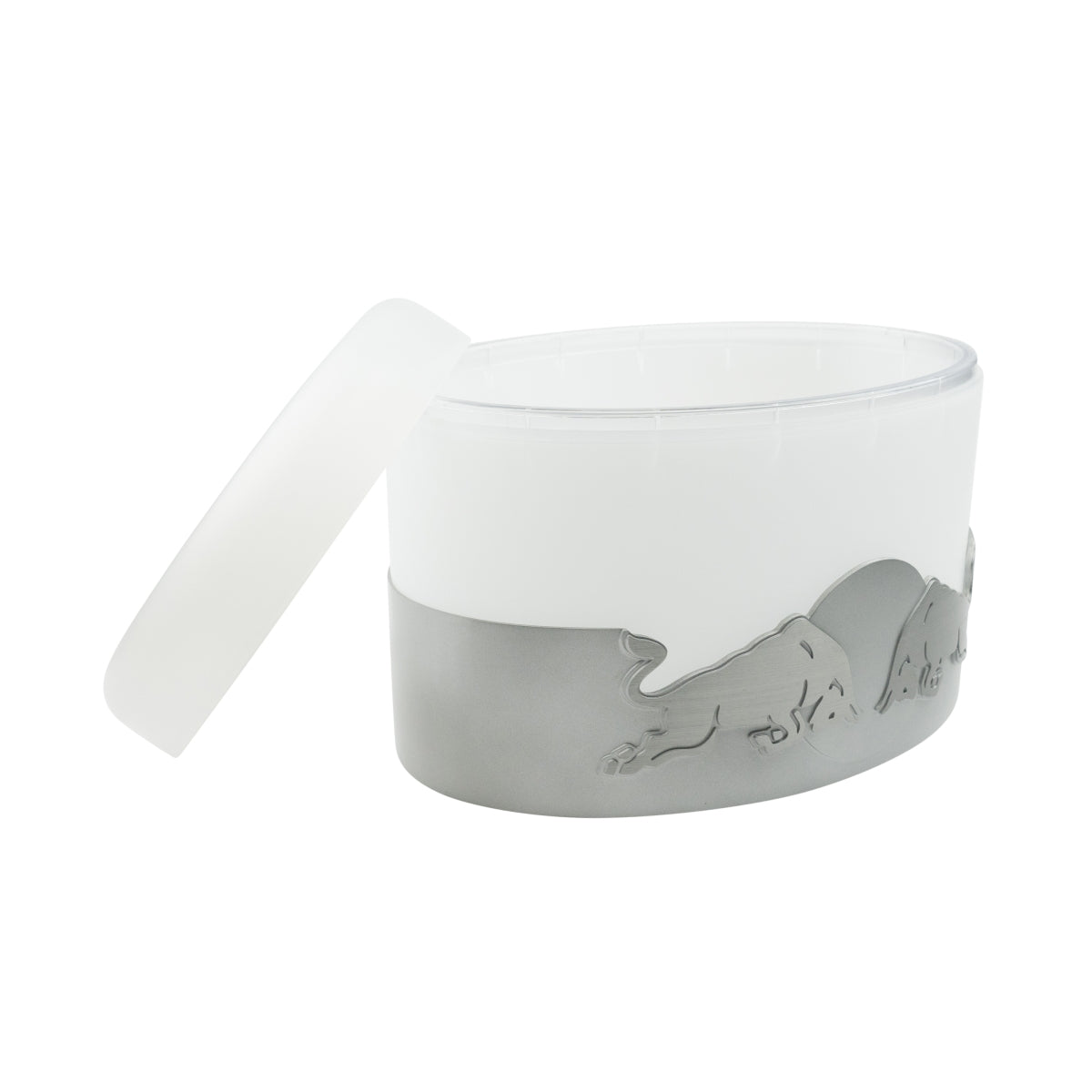 Red Bull Cooler Ice Cube Box Silver Bulls Cooler Ice Bucket Bottles Drinks – View 3