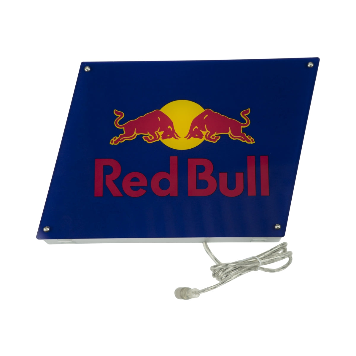 Red Bull illuminated sign LED display rhombus logo box decoration catering advertising