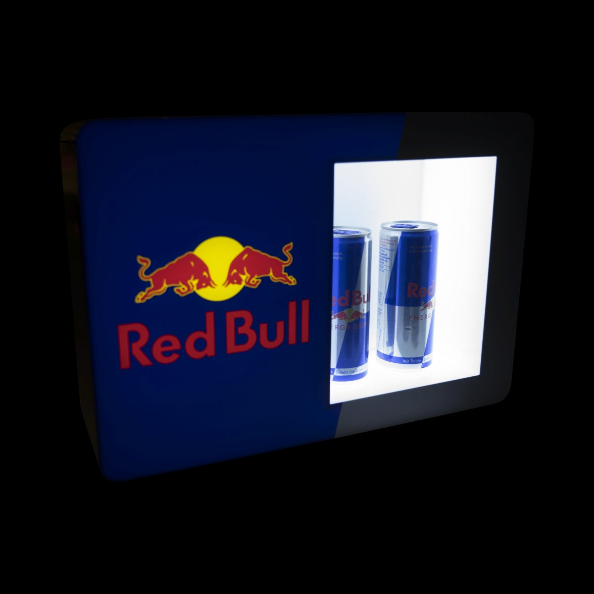 Red Bull illuminated sign Small illuminated kiosk display for 2 cans Glotifier – View 3