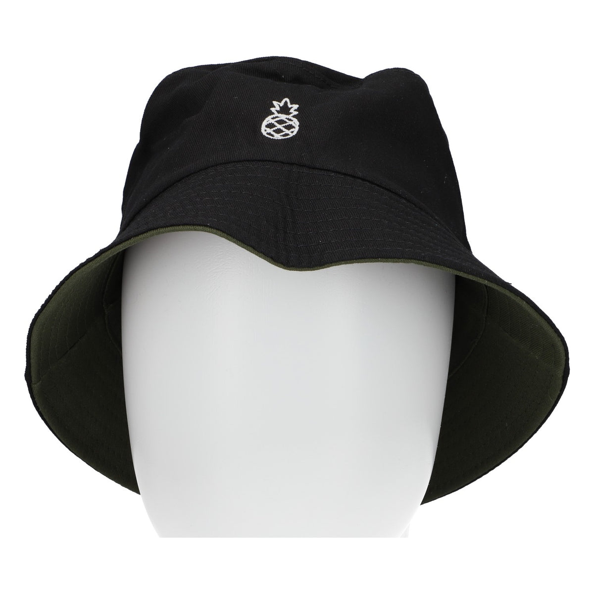 Remedy Rum Fisherman's Hat Reversible Black/Olive Green Unisex One Size – View 4
