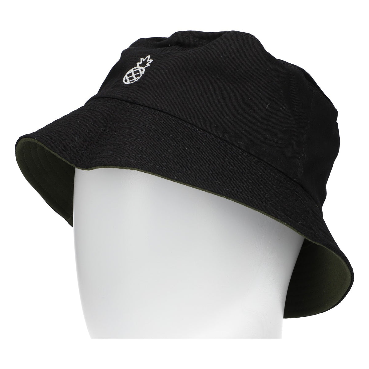 Remedy Rum Fisherman's Hat Reversible Black/Olive Green Unisex One Size – View 5