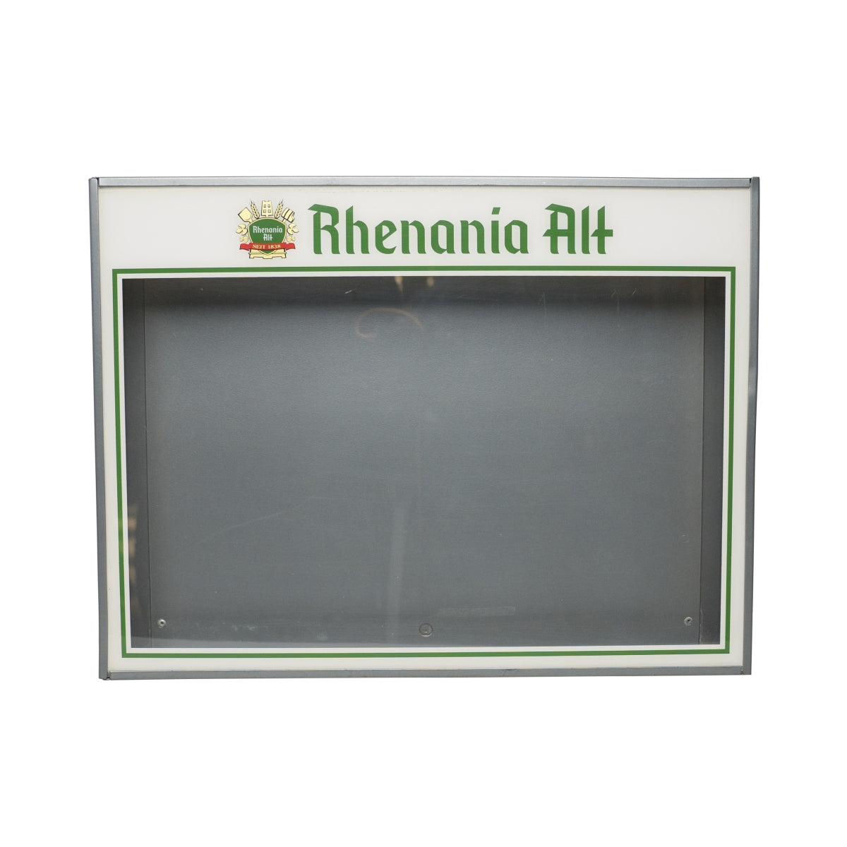Rhenaia display case, illuminated menu board, used, catering, bar, pub, outdoor, beer