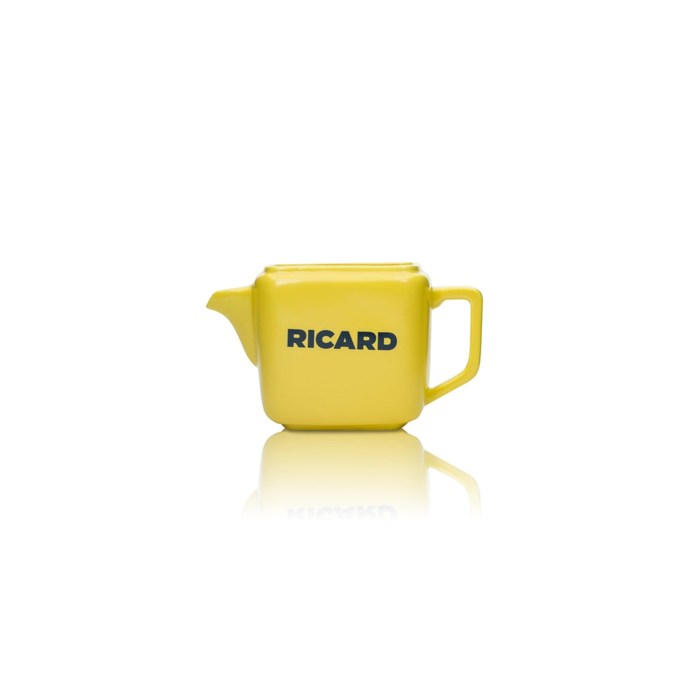 Ricard Anisette Carafe 0.2 L Pitcher Jug Glasses Pourer Ceramic Yellow