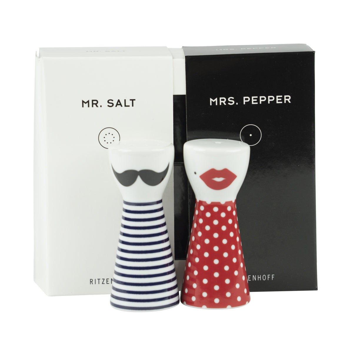 Ritzenhoff Mr. Salt Mrs. Pepper Shaker Salt Pepper Spice Kitchen Pietro Chiera – View 4