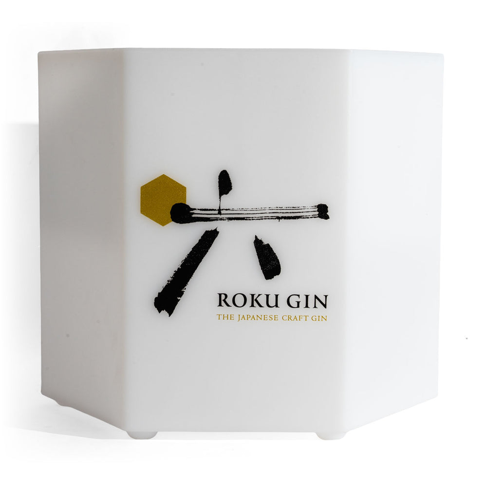 Roku Gin Cooler Luminated LED Cooler Bottle Cooler Ice Cube Tray Ice Bowl