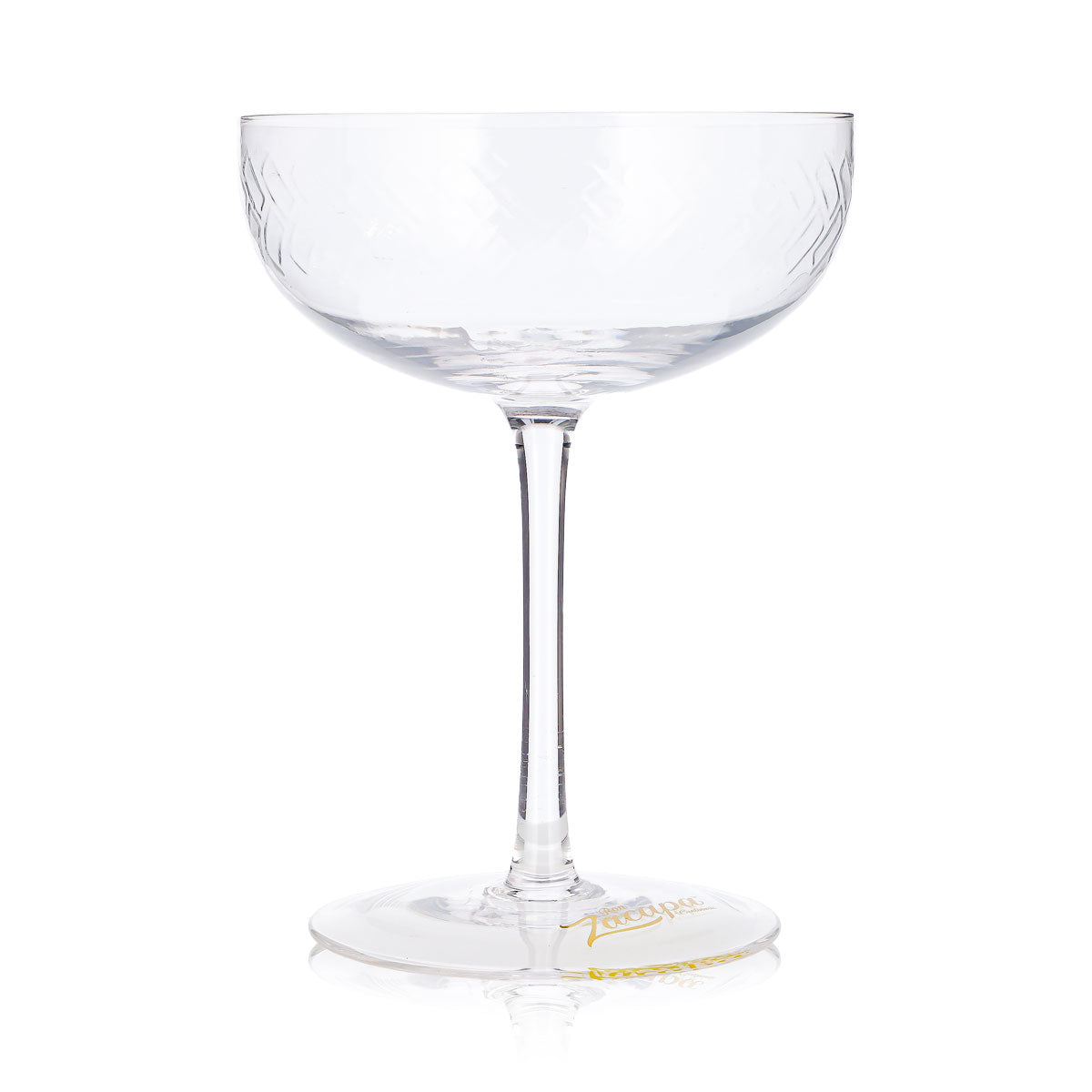 Ron Zacapa Rum Glass, 0.28 L, Goblet-Shaped Designer Glass with Yellow Logo – View 3
