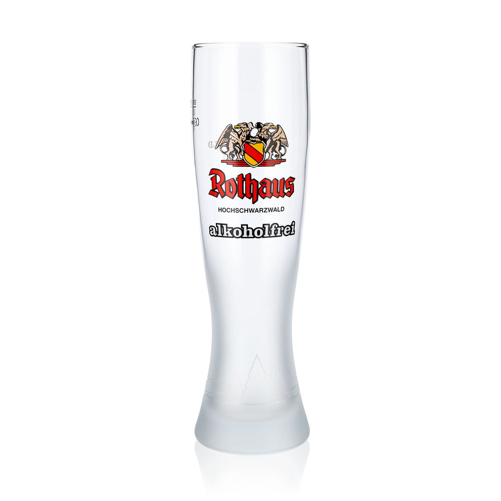 Rothaus Beer Glass 0.5l Beer Glasses Wheat Beer Glass Frosted Non-Alcoholic Sahm Elegant