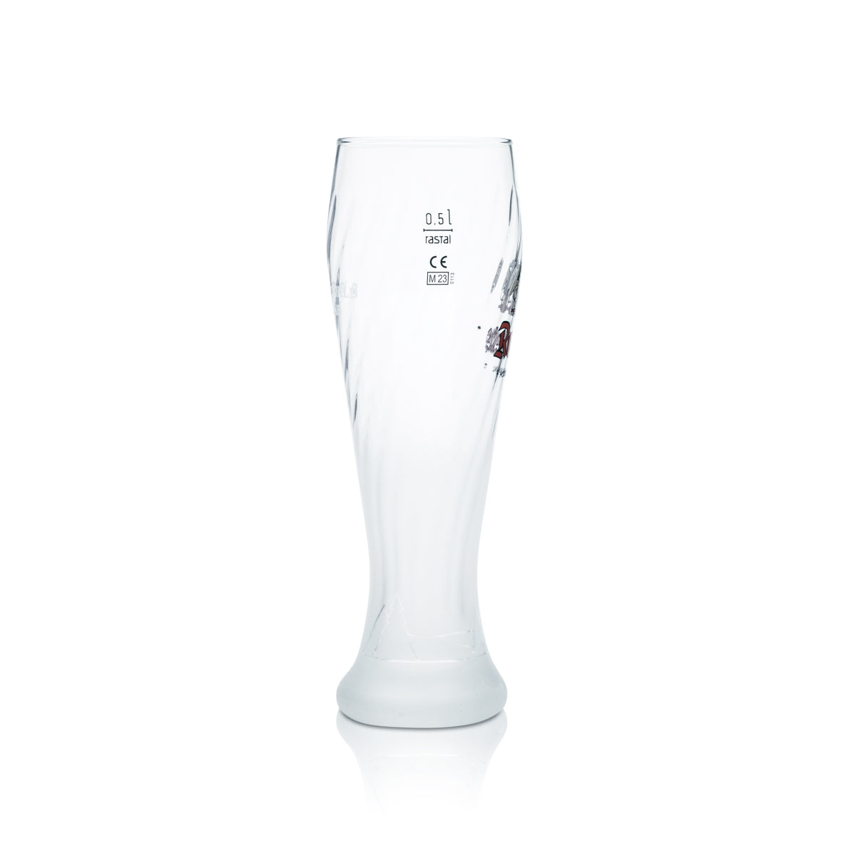 Rothaus Beer Glass 0.5l Wheat Beer Yeast Wheat Glasses Frosted Contour Brewery Baden – View 2