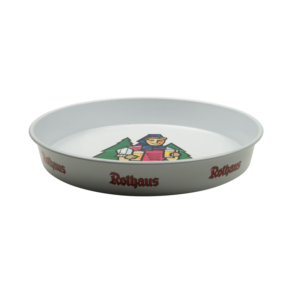 Rothaus Beer Tray Serving Tray Waiter's Tray White Metal – View 2
