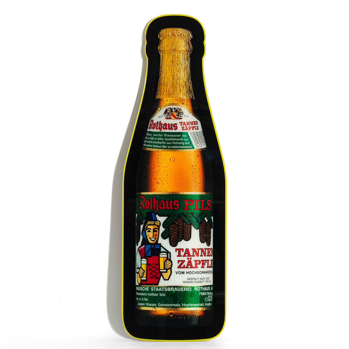 Rothaus illuminated sign Luminated LED Wall Sign Bottle Tannenzäpfle Merchandise – View 2