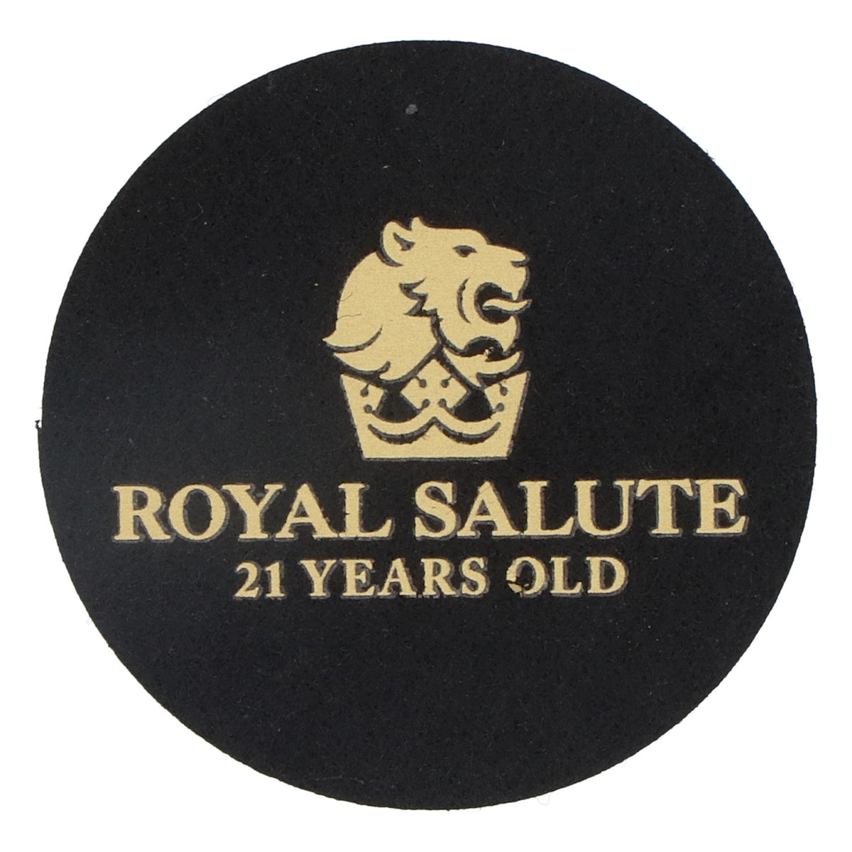 Royal Salute Whiskey Felt Coaster Glass Coaster Black 6.2 cm Diameter – View 2