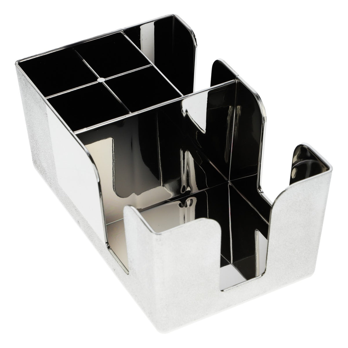 Russian Standard Vodka Barcaddy Chrome-Plated Napkin and Cutlery Holder, Silver – View 4