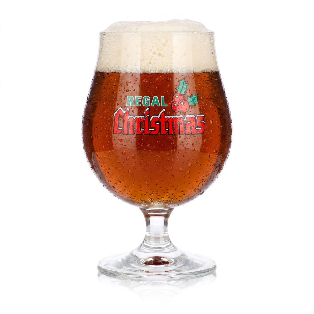 Seasonal Beer Glass, 0.25 L, Tulip-Shaped, Christmas Beer Glass, Goblet
