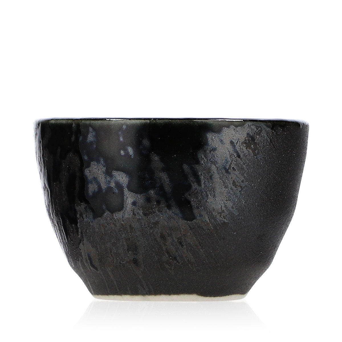 Sake glass 0.03 l shot glass Stamper Short bowl Black ceramic – View 3