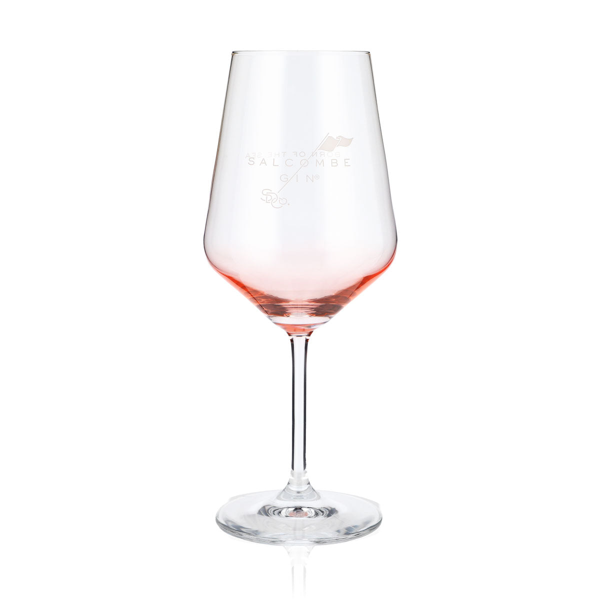 Salcombe Gin Gin Glass 0.52 Wine Glass Aperitif Glass Rosé Tint
