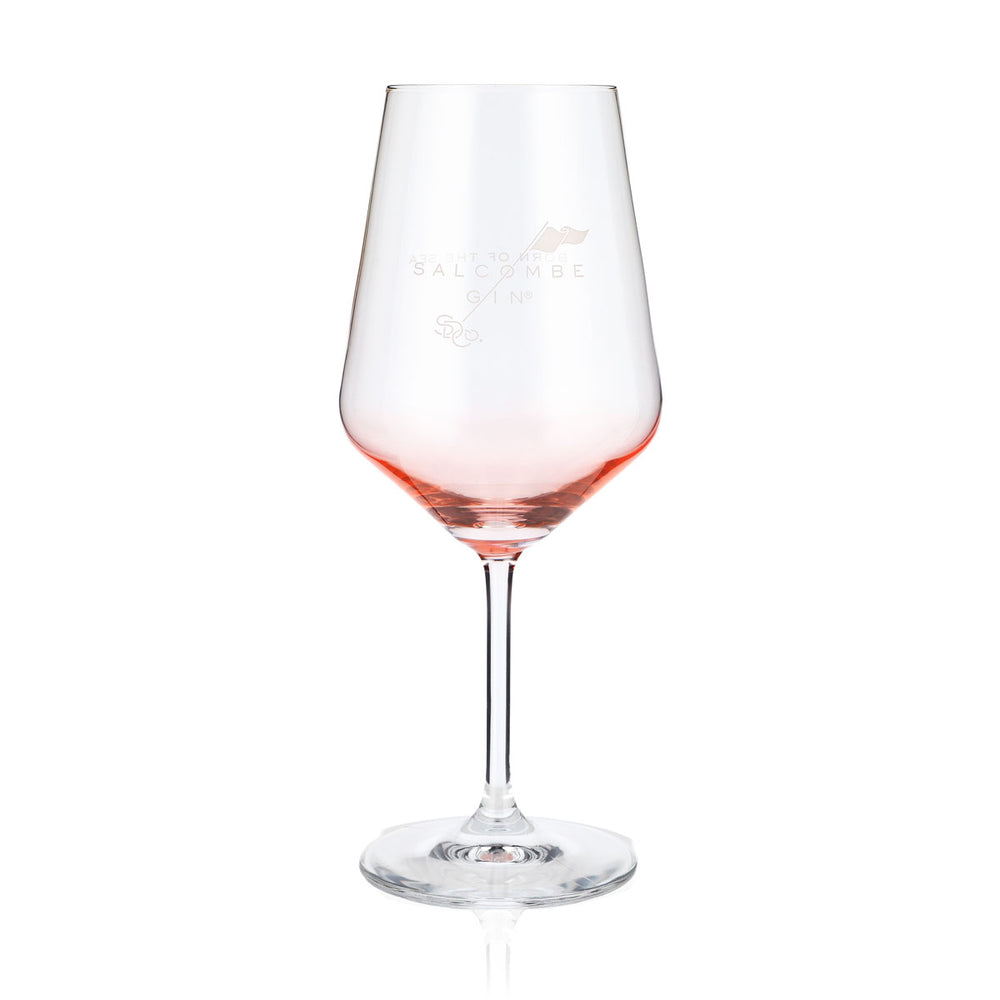 Salcombe Gin Gin Glass 0.52 Wine Glass Aperitif Glass Rosé Tint