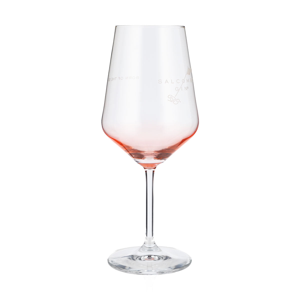 Salcombe Gin Gin Glass 0.52 Wine Glass Aperitif Glass Rosé Tint – View 2
