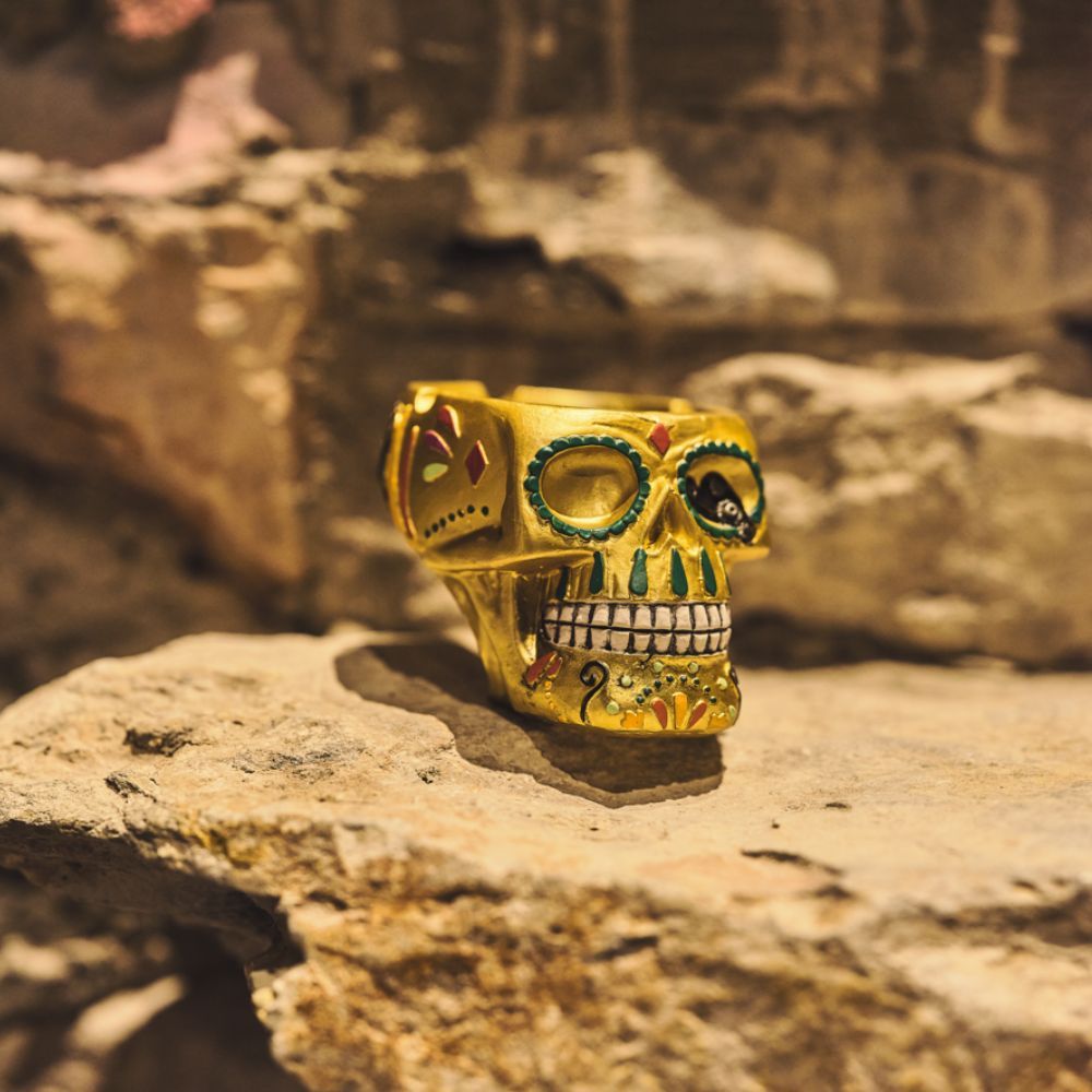 Salitos Gold Skull Ashtray for Bars & Beer – View 4