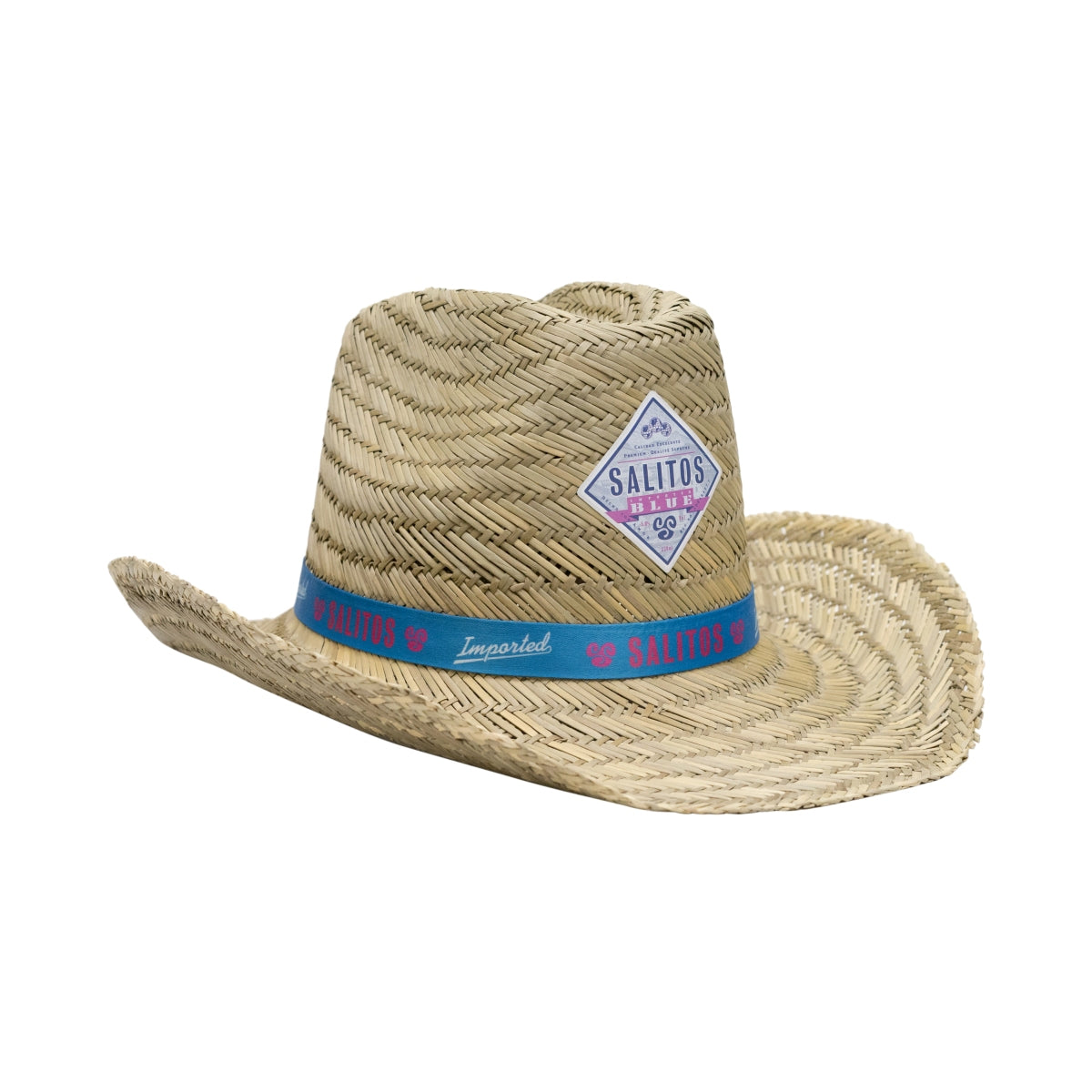 Salitos Beer Straw Hat "Imported Blue" Hat Summer Cap