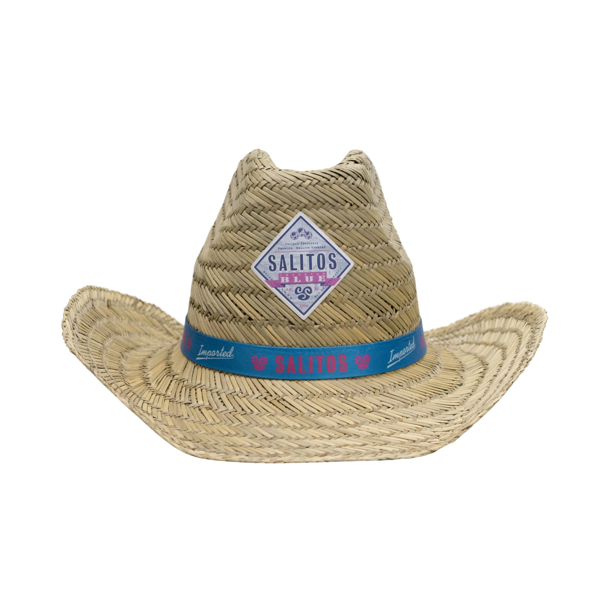 Salitos Beer Straw Hat "Imported Blue" Hat Summer Cap – View 2