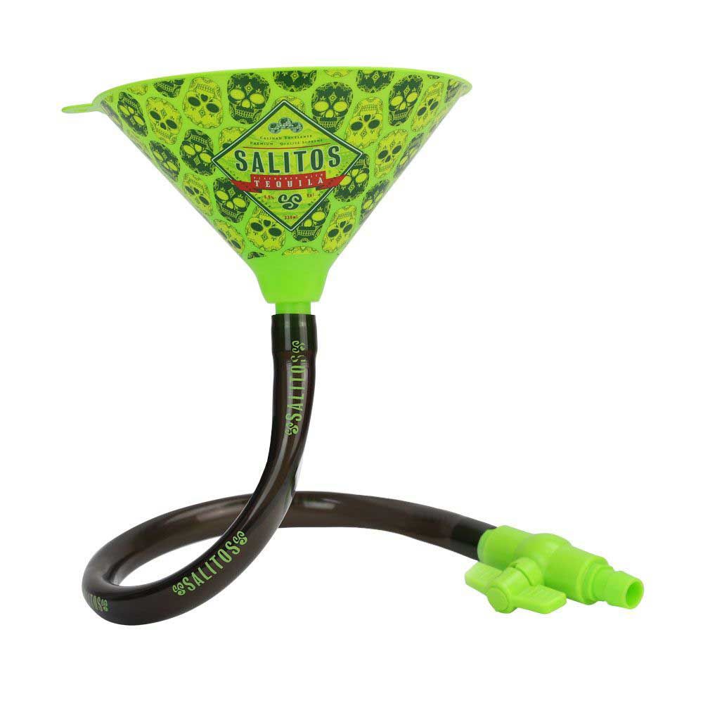 Salitos Beer Funnel Party Tool Hose Valve Binge Drinking Beer Bongs Sliding Slide