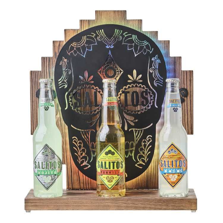Salitos Bottle Glorifier LED Skull Bottle Display Bar Party Club Bartool Decoration – View 2