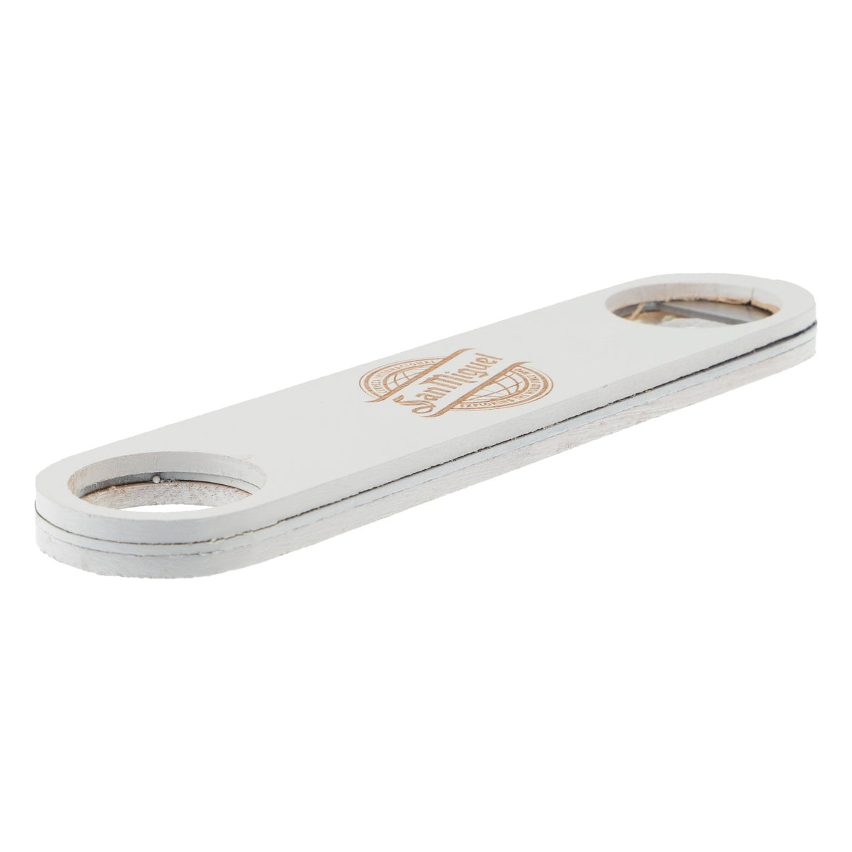 San Miguel Beer Bottle Opener Cap Opener Retro Opener Wood – View 2