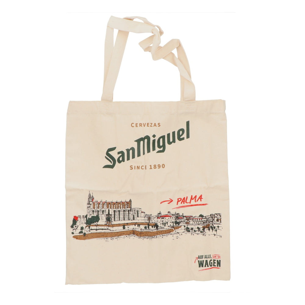 San Miguel Beer Linen Bag Jute Bag Carrier Bag Shopping Bag "Palma"