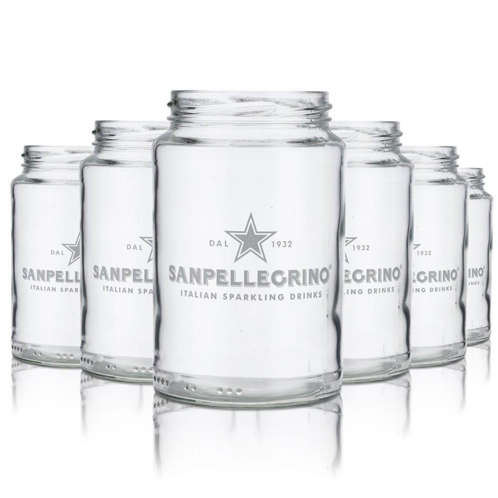 San Pellegrino jar 0.5l preserving jar without lid screw-top water glass soda glass