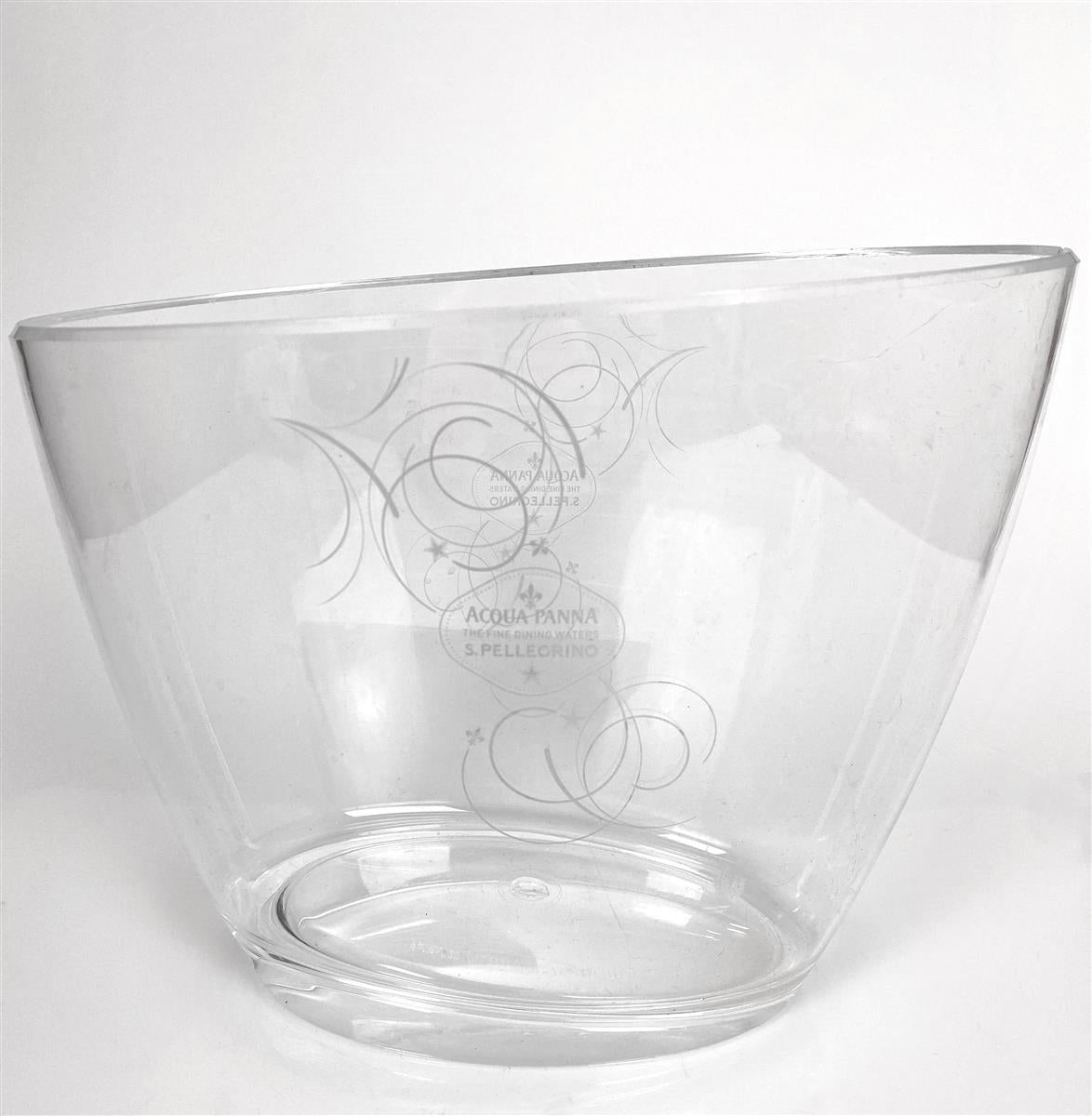 San Pellegrino water bottle cooler Ice cube tray Acqua Panna cooler, small, transparent